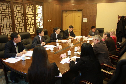 锡比乌孔院第四届理事会会议现场 锡比乌孔院第四届理事会会议现场