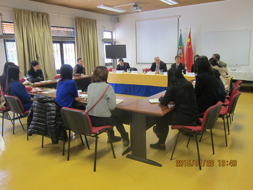 与在莱利亚理工学院学习的北语学生座谈 与在莱利亚理工学院学习的北语学生座谈