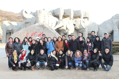 中外师生合影 中外师生合影