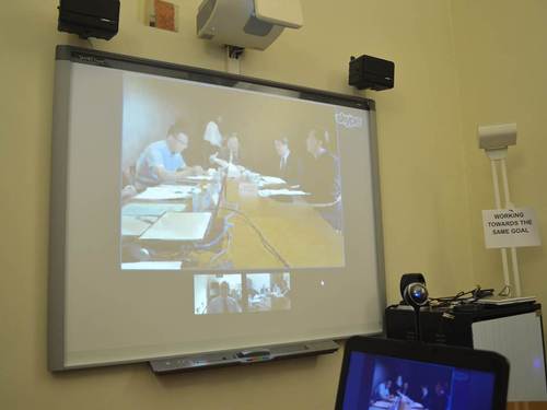 理事会网络视频会议三方连线现场 理事会网络视频会议三方连线现场