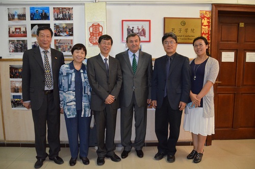 北京语言大学校长崔希亮一行莅临锡比乌孔子学院指导工作 北京语言大学校长崔希亮一行莅临锡比乌孔子学院指导工作