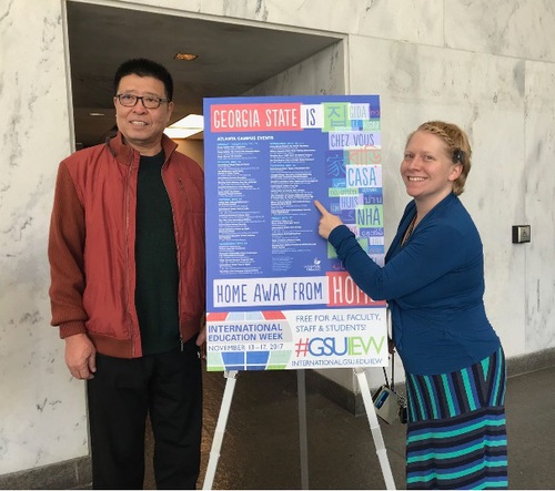 方石先生访问佐治亚州立大学 方石先生访问佐治亚州立大学