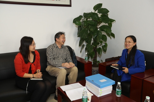 刘亚敏教授走访语言康复学院 刘亚敏教授走访语言康复学院