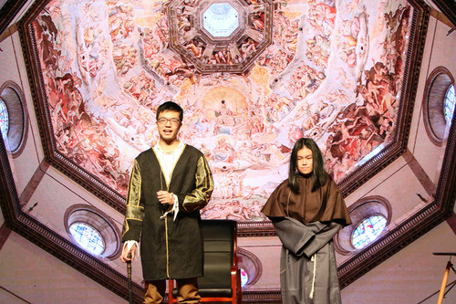 11.25我校选手进行人文演绎表演 11.25我校选手进行人文演绎表演