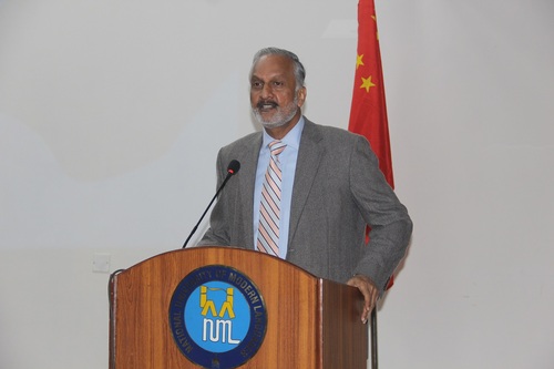 巴基斯坦国立现代语言大学校长Zia Ud Din Najam少将欢迎致辞 巴基斯坦国立现代语言大学校长Zia Ud Din Najam少将欢迎致辞