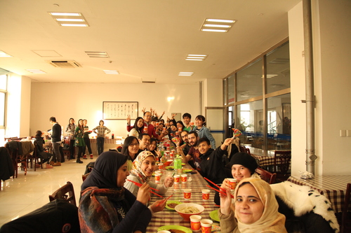 中外研究生合影留念 中外研究生合影留念