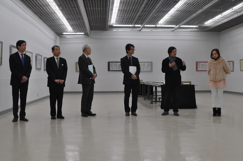 中日书法教授交流展在东京学艺大学艺术馆举行