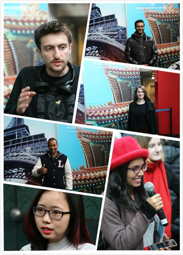 留学生接受采访 留学生接受采访