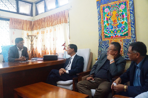 4-与尼泊尔特里布文大学常务校长会谈 4-与尼泊尔特里布文大学常务校长会谈