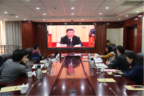 北语师生观看庆祝改革开放四十周年大会直播(5)834 北语师生观看庆祝改革开放四十周年大会直播(5)834