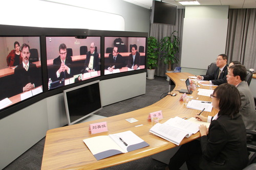 视频会议现场 视频会议现场