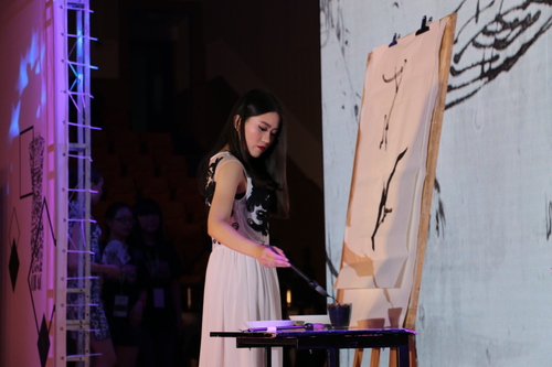 选手书法才艺展示 选手书法才艺展示