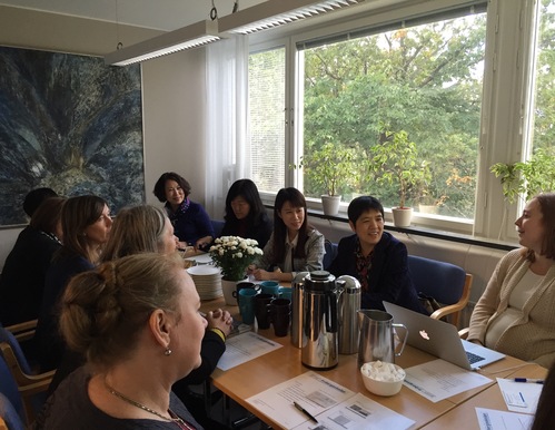 与瑞典斯德哥尔摩学区开会 与瑞典斯德哥尔摩学区开会