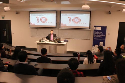 白特勒(Malcolm Butler)博士为结业仪式致辞 白特勒(Malcolm Butler)博士为结业仪式致辞