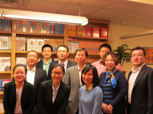 崔校长一行与北美分社人员合影 崔校长一行与北美分社人员合影