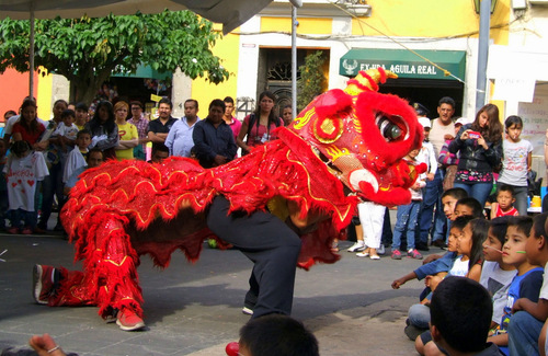 图2 精彩的舞龙舞狮表演让孩子们兴奋不已-001 图2 精彩的舞龙舞狮表演让孩子们兴奋不已-001