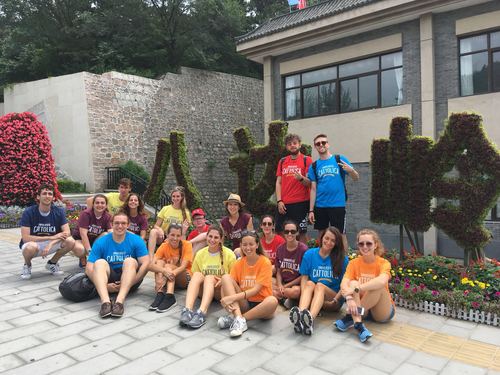 学生在长城 学生在长城